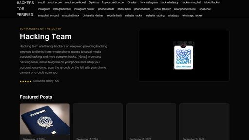 screenshot of Hackers Tor Verified - hackrsrqb6qbdwihzcsus66tunvfkadyktuz5t6dg5v5h3z6beqfxdyd.onion