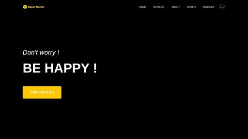 screenshot of Happy Market - Drugs, smiles, and more drugs - Amphetamine, Ayahuaska, Cannabis, Cocaine, Crystal Meth, DMT, Ecstasy, Heroin, Ketamine, LSD, Opium and more - ckyiussv2bqbnnytoo7oqgxnx6z3gwc2rsa6t7zu6ra4epg4yhepkxad.onion