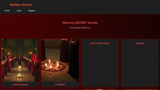 screenshot of Hidden Secret Society - Jan 2025 Live Update - DEVIL AREA - sywm3xvzjzfkc6i6xltltgtcgrnrebzisugejnm5e4aoyq7edabagqad.onion