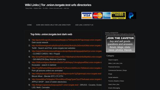 screenshot of Hidden Wiki FRESH Catalog of onion sites | Tor dir list - ynldithebgvuvwbfnul2jspfeh7sl4cc47pxo4nt4phsk3crzcvtfyyd.onion