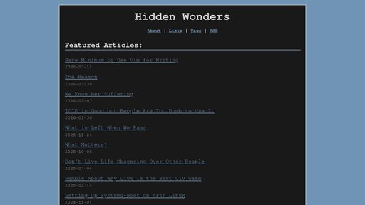 screenshot of Hidden Wonders - http://hidwonk6kdhkn2ptjpl5o3ovxoywrugswxtqjsb7ztw3opj66aybmiad.onion