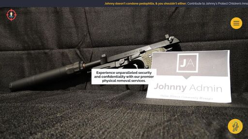screenshot of Hire A Hitman | Johnny® Wetwork Contract Killing Assoc. - johnny7emup6pmpyyi5e6kibewcz4euqrlgxmn7iunftbcnyzrs4wlid.onion