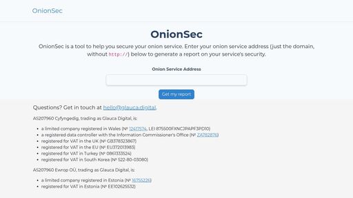 screenshot of Home | OnionSec - http://4a7plauyfmxgnp4c6f2smhol3x62lvhb7ii7q6ztmvlwy2m5vhw65jid.onion