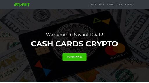 screenshot of Home - Savant Deals - http://savantefxg5cb4u4gbjeywmt6gxv3mgqjcxkpywnder7dvfmnn3bzgyd.onion