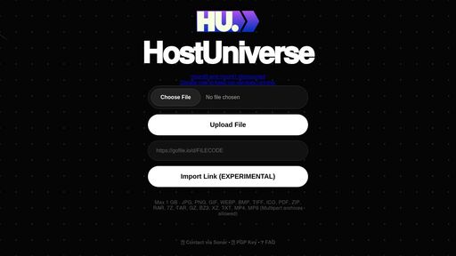 screenshot of HostUniverse - pbooonyqhawjuh7tqfvniroxztrlfhh5mtshkd4nn5tkeciua65okeyd.onion