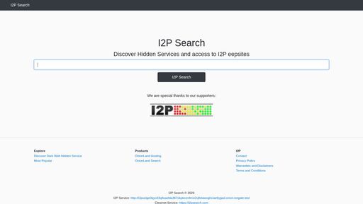 screenshot of I2P Search - i2poulge3qyo33q4uazlda367okpkczn4rno2vjfetawoghciae6ygad.onion