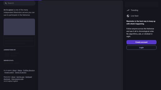 screenshot of I'm in Space - http://pugvnub3iu36gzqcuzhxlrft52xyereovu7ypfn2bzrj44o3clf6zvyd.onion