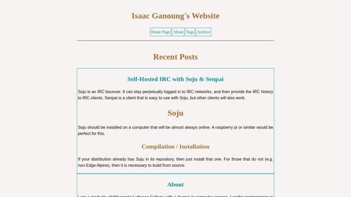 screenshot of Isaac Ganoung's Website - http://ganoungg7wazgsuhcpn2k5otj4ubj2fegi3hhbsxxk4ky4dzlogpx3yd.onion