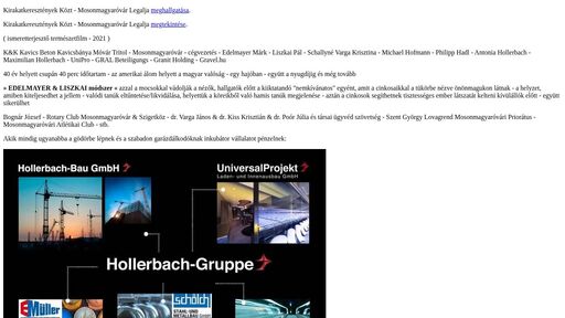 screenshot of K&K Kavics és Beton Kavicsbánya - Mosonmagyaróvár Legalja - http://xzjkbfct5ih6hb5jgfvmx42ehslmk2vzjdbpzuvhjbcipyd6sd7idlad.onion