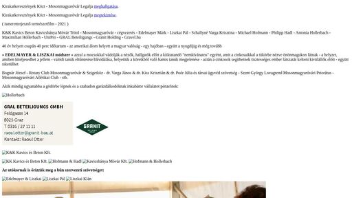 screenshot of K&K Kavics és Beton Kavicsbánya - Mosonmagyaróvár Legalja - xzjkbfct5ih6hb5jgfvmx42ehslmk2vzjdbpzuvhjbcipyd6sd7idlad.onion