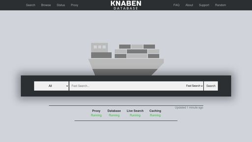 screenshot of Knaben Database - knabenxyzjl3bt5al7awroewfkg37x6duutapjytdib4w42mk2kiqpid.onion