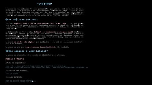 screenshot of Lokinet - Enrutador anónimo de última generación - http://p7ogxgyrm4w4osxobmlgew6ksxm3thiid2kgdhld2wdutydpgce4fdad.onion