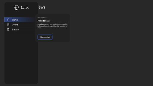 screenshot of Lynx - http://lynxblogtwatfsrwj3oatpejwxk5bngqcd5f7s26iskagfu7ouaomjad.onion