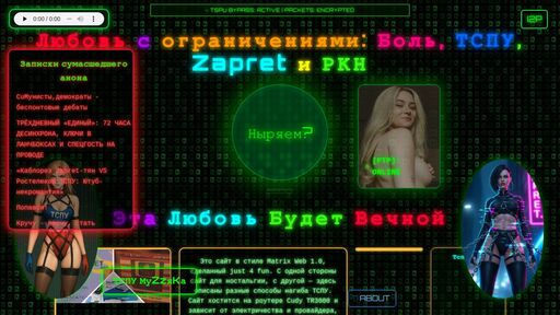screenshot of Любовь с ограничениями: Боль, ТСПУ, Zapret и РКН - rknlolulsougptl2h2x6gevrefyoiqpghrggq2hz32baraeeluwpc2id.onion