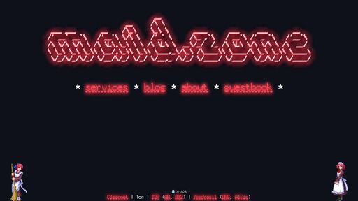 screenshot of maid.zone - http://maidzonekwrk4xbbmynqnprq2lu7picruncfscfwmyzbmec6naurhyqd.onion/services.html