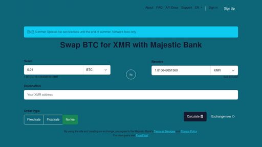 screenshot of Majestic Bank - vyzjtg3peh3rspo67i55pd644o4vh5ygggqhz25c7w3qwfqwuacifoyd.onion