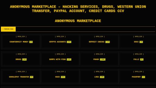 screenshot of marketplace – Dark Web Content | Onion Service | Anonymous - anonyt2ag36vsb5pozxxwduasp3ljf3wgbwsnfoahjlt2ntabtrcavid.onion