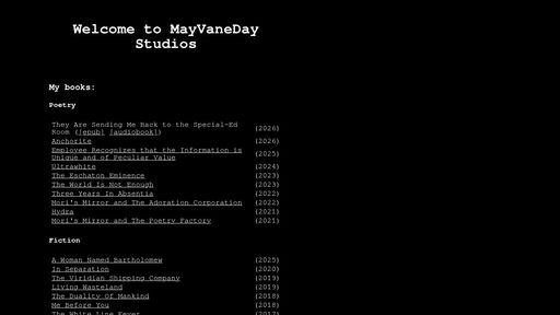 screenshot of The Name Unsung - Archive - MayVaneDay Studios - http://sabladem4rxv5p34qcpz6sxitmftvmzmlzi4cjmmh5a3phcvdi3k2wad.onion/blog/2021/june/unsung.html