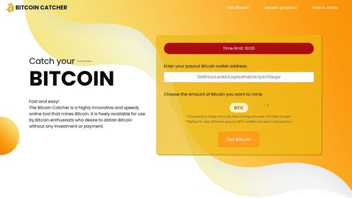 screenshot of Mine Bitcoin with us - BitcoinCatcher - http://n7dh2ihcbkcmii4wk55bkvsjlzvbc3q5jrnvean63bgion2qjczy3kqd.onion
