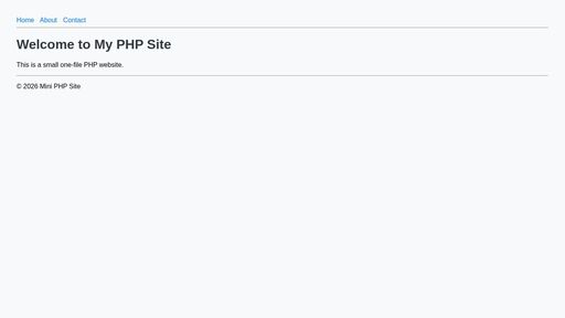screenshot of Mini PHP Site - http://hbhvnem5e65rrbnbdzmgrsjnyf43jrihuknoxu6ctwkojcxalyxjsbid.onion