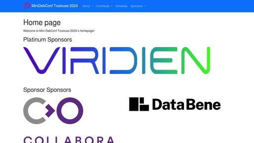 screenshot of MiniDebConf Toulouse 2024 - http://mzhul75t6vmnka65nu2y4cdqfzybcypm2bcdf43b7j7igqgbrbz6f7ad.onion