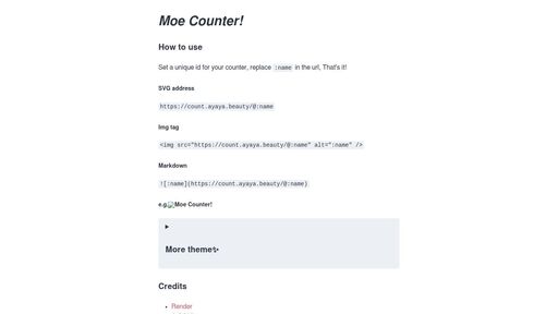 screenshot of Moe Counter! - nadekobxalvyqrhvp3m2atfgdmzp5vcwdmu3wo4htecwjkodancfmgid.onion