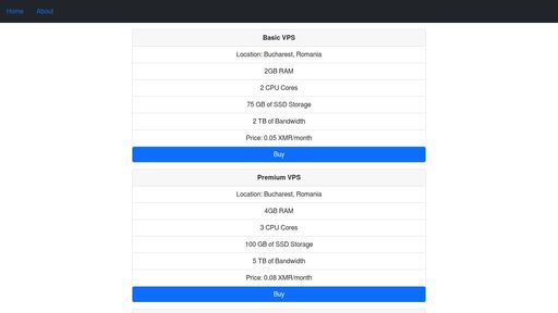 screenshot of Monero XMR VPS Hosting - Steel Mountain VPS - wx4teirlfbbpbcgagndlyxu6x6v5bndz3cizvcm7e34zsciddysnmwid.onion
