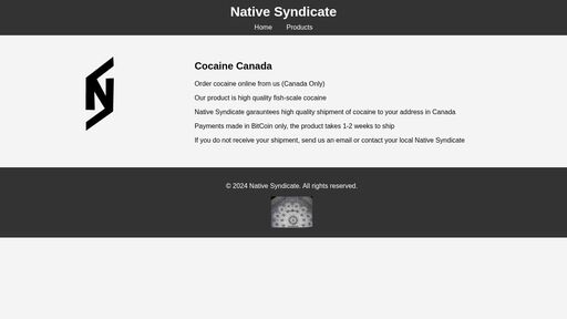 screenshot of Native Syndicate - ovwchmurm7pm7ethxtxxxtv2lx2u4uylnrrsw2zvidsoong3ehb3qiad.onion