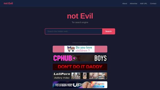 screenshot of not Evil - Tor Search Engine - notevilugs2d6juvkm4nkfd635tynfmh2vshxzbpr5y4emczdufcubqd.onion