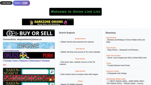 screenshot of Onion Link List - http://ahbjmi35wmy5irrctbnkfm4wpnvt47lep6azuogxenrrtlte2mu6fdyd.onion
