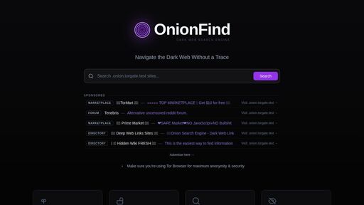 screenshot of OnionFind | Search .Onion Sites and Hidden Services - ofinde3b67voi7xiq3qflof2mwriwngicd7glwvf3bclgdgcjfozlzqd.onion