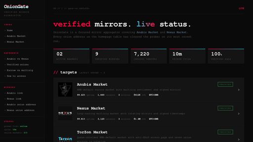 screenshot of Nexus Market :: mirrors :: OnionGate - http://ongateculkutzdavn33gly346uwz7gpb7dgt7dob4j7atngpmkl5tqid.onion/nexus-market