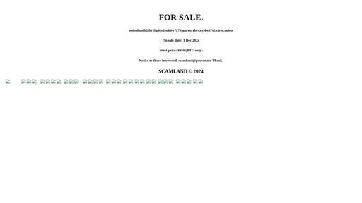 screenshot of ONIONLAND - FOR SALE - onionlandh2tbr2hpi6x2ouk6w7z73jgarxozybexzu5fw37s2jcjrid.onion