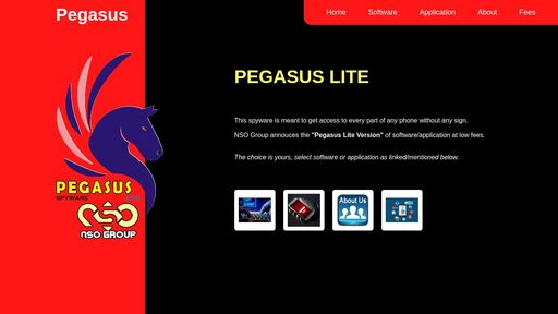 screenshot of Pegasus - u6nzdcndjxmjcqtzq5nlcwdynuq6kdsvk23uqapk7et7kaji464ka6yd.onion