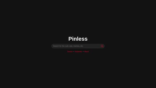 screenshot of Pinless - pinvnrvjzyxdglrfcf75bhqyftmr3c4gvt6lwhe6khwv2zy2yo4htlqd.onion