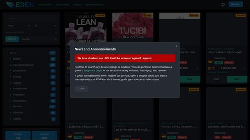 screenshot of Please Wait... - http://eden666otrbusyiopuvynvvdbzay2pqgsru6fymjlnukmizum4hewwad.onion?source=DarkSearch