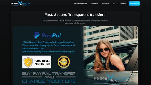 screenshot of primeXinstant - Buy PayPal Accounts - http://ux2sybdeccrypey7ab4o4dt5vlbfsfwqdsiwdwkzy4ysahj43yuqlmqd.onion/paypal.php