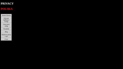 screenshot of PRIVACY POLSKA - a2svypykd3eu6ibelbuaq3sw6pn4pf4srdtxr6zuqn3byg2wtzve6ayd.onion