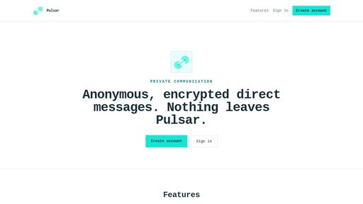 screenshot of Private messaging · Pulsar - http://pulsar234tmtpsk34c3mwxgy3im6xfv5i6ojf2l63oilp47yfmrktuyd.onion