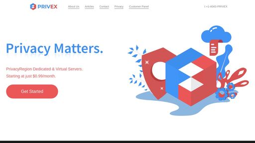 screenshot of Privex | Secure Private VPS and Dedicated Server hosting - privex3guvvasyer6pxz2fqcgy56auvw5egkir6ykwpptferdcb5toad.onion