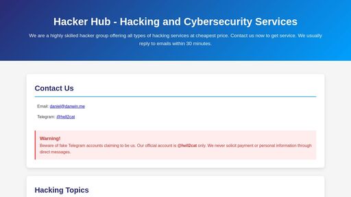 screenshot of Professional Hackers and Hacking Services - vsc2caqb2nrvusn3ttifiw26iklndjwz5axoc2m6suqbupi5lqpi5pad.onion
