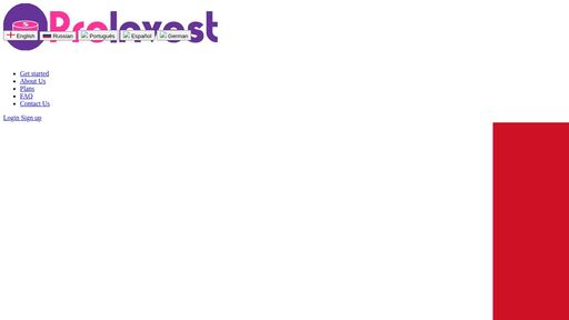 screenshot of ProInvest Fund - http://zgadh2baotlityiofzrtkyh2schejs7i5qoqmd46gt2rn4ou22k5xeid.onion