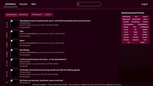 screenshot of [RAMBLE] - rambleeeqrhty6s5jgefdfdtc6tfgg4jj6svr4jpgk4wjtg3qshwbaad.onion