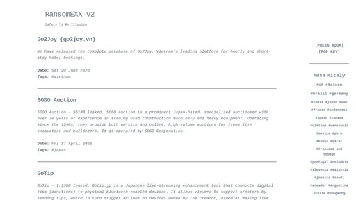 screenshot of RansomEXX v2 - rnsm777cdsjrsdlbs4v5qoeppu3px6sb2igmh53jzrx7ipcrbjz5b2ad.onion