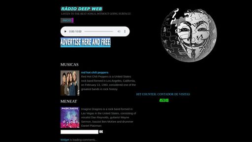 screenshot of R�dio Deep Web - http://tmnguwi25tpvx6lhsmmnxwqvkntepyqtaz3adhcezudl74ae7oclc7id.onion