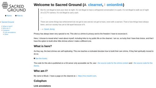 screenshot of Sacred Ground - http://iaodjhor3orzfvzchzbulq7l7534revzvmk7uvuh3bb7vgrg2bsq2kid.onion
