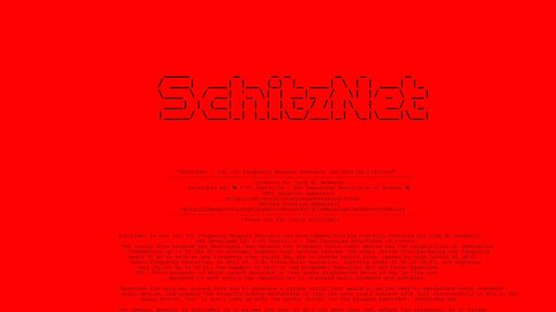 screenshot of SchitzNet - http://eeiia247v5pnz76wraeusfdvfmi2fkdf7zqve6txpmafknnanqgjxnyd.onion