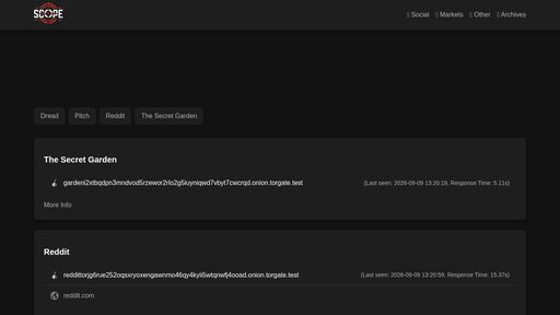 screenshot of Scope - scopeifdbkpckajcah2ihut6w5zr54iwng3tfe6tc4yjechpw6ojflid.onion