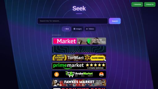 screenshot of Seek - seek2gybp562sj46b7naw7j3rxmhrjbwqmfczs3ibeg4pv5hypybtaad.onion