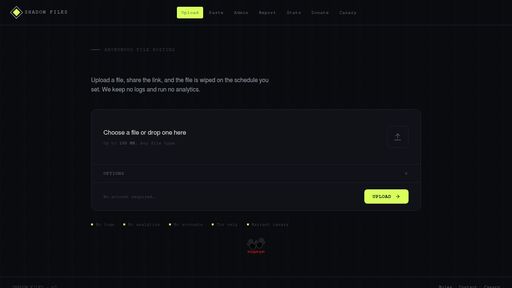 screenshot of Shadow Files - shadowedpyfzyrniv63p22szghpkbhvbvpkipjd2wkb44icq2fd6cxid.onion